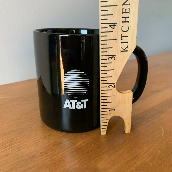 AT&T Coffee Mug Cup Black & White Logo Advertising Promotional Telephone - Picture 10 of 10